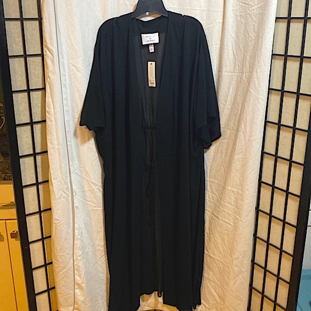 Lane Bryant Kimono NWT Black size 26/28